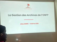 NOUVELLE DOCTRINE DANS LA GESTION DES COURRIERS ET DES ARCHIVES A L'ONFP,  LE CDRI SENSIBILISE LA COORDINATION