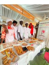 Pôle Diourbel-Louga : stand ONFP à la foire 18 Safar de Mbacké/ dégustation avec les formés en cuisine-restauration, pâtisserie